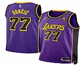 Men's Los Angeles Lakers #77 Luka Doncic Purple 2025 Statement Edition Stitched Jersey Dzhi,baseball caps,new era cap wholesale,wholesale hats